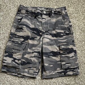 Sonoma Boys Gray Camo Cargo Shorts